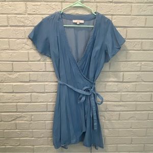 Loft Chambray Wrap dress